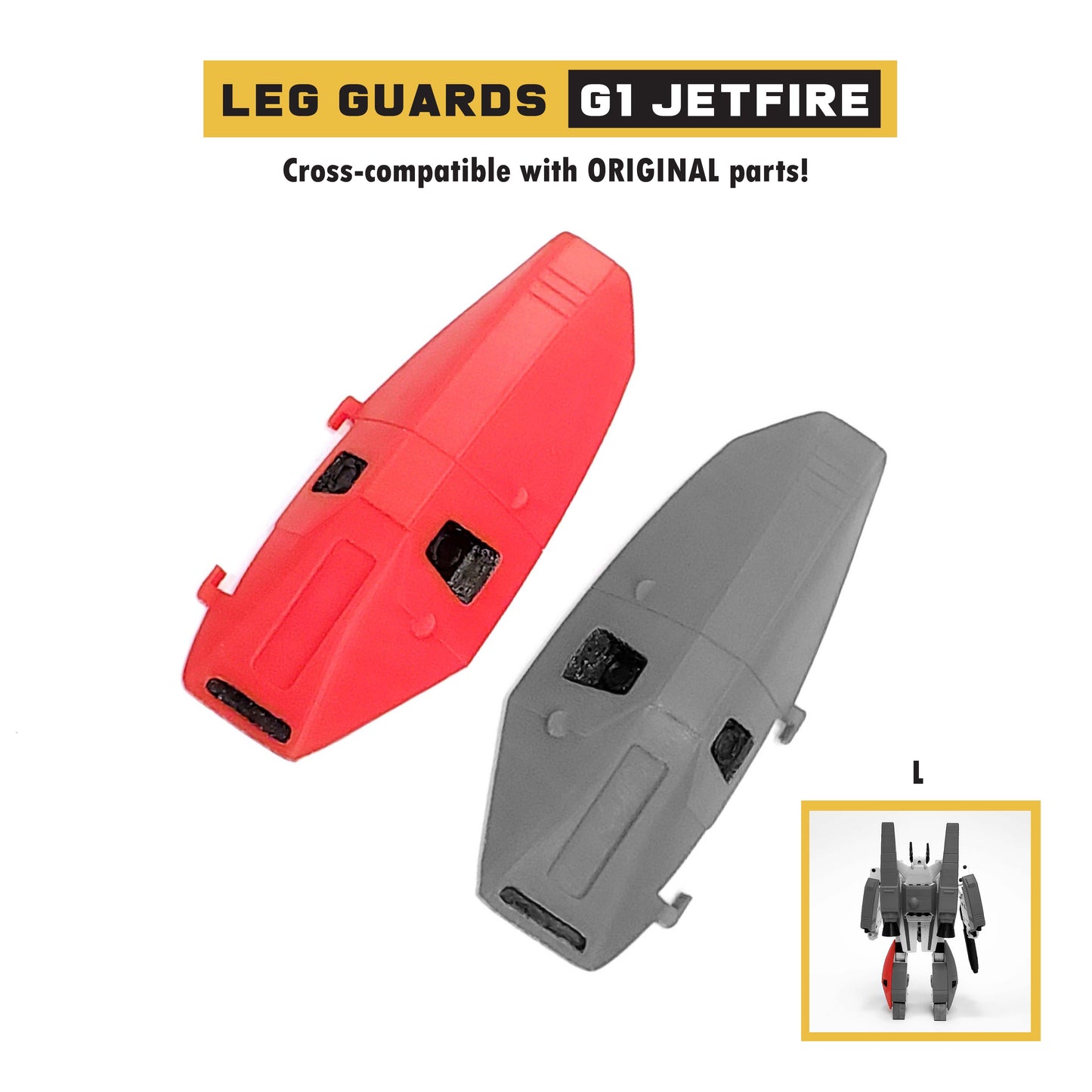 Leg Guard Parts for G1 Jetfire