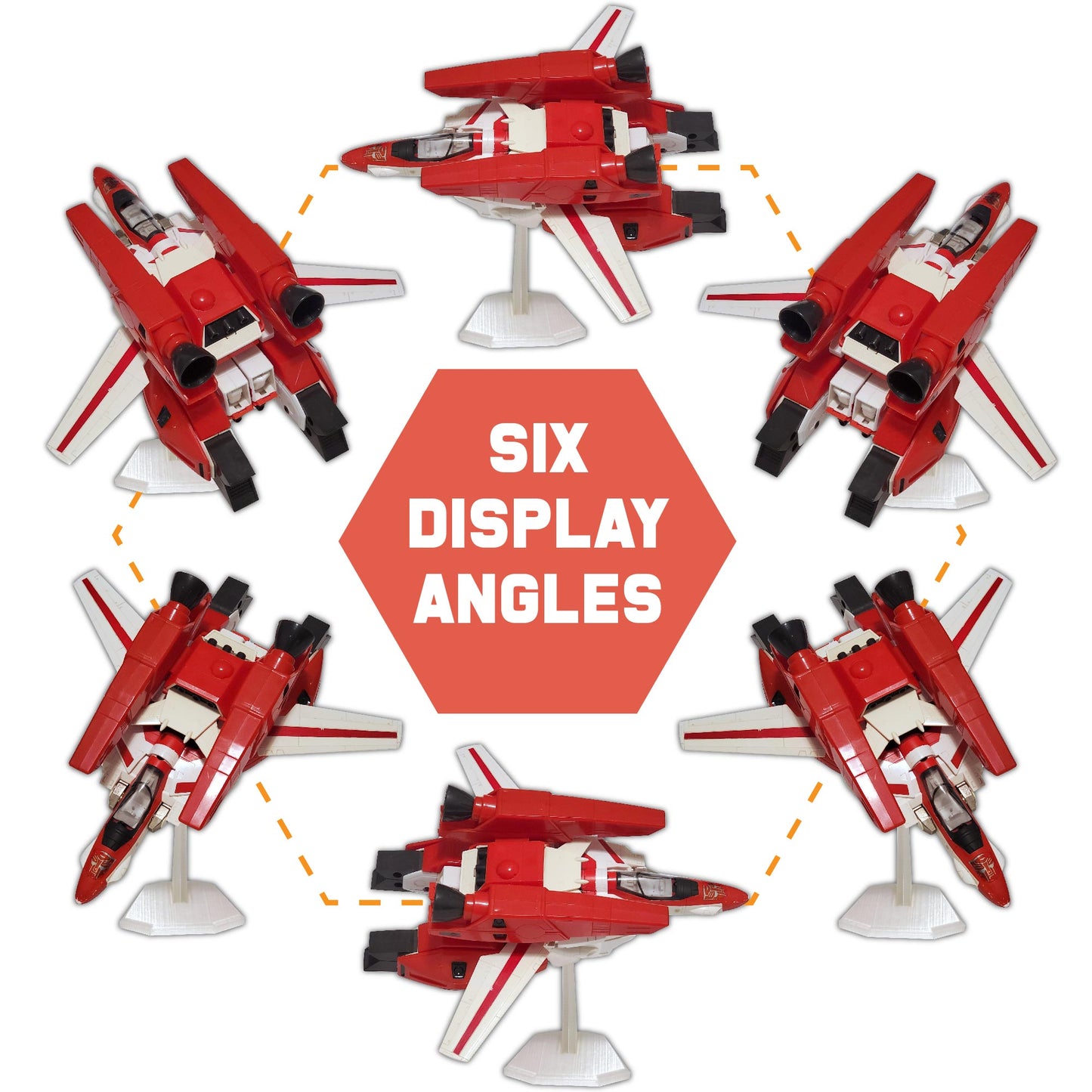 (2-in-1) Display Stand for G1 Jetfire