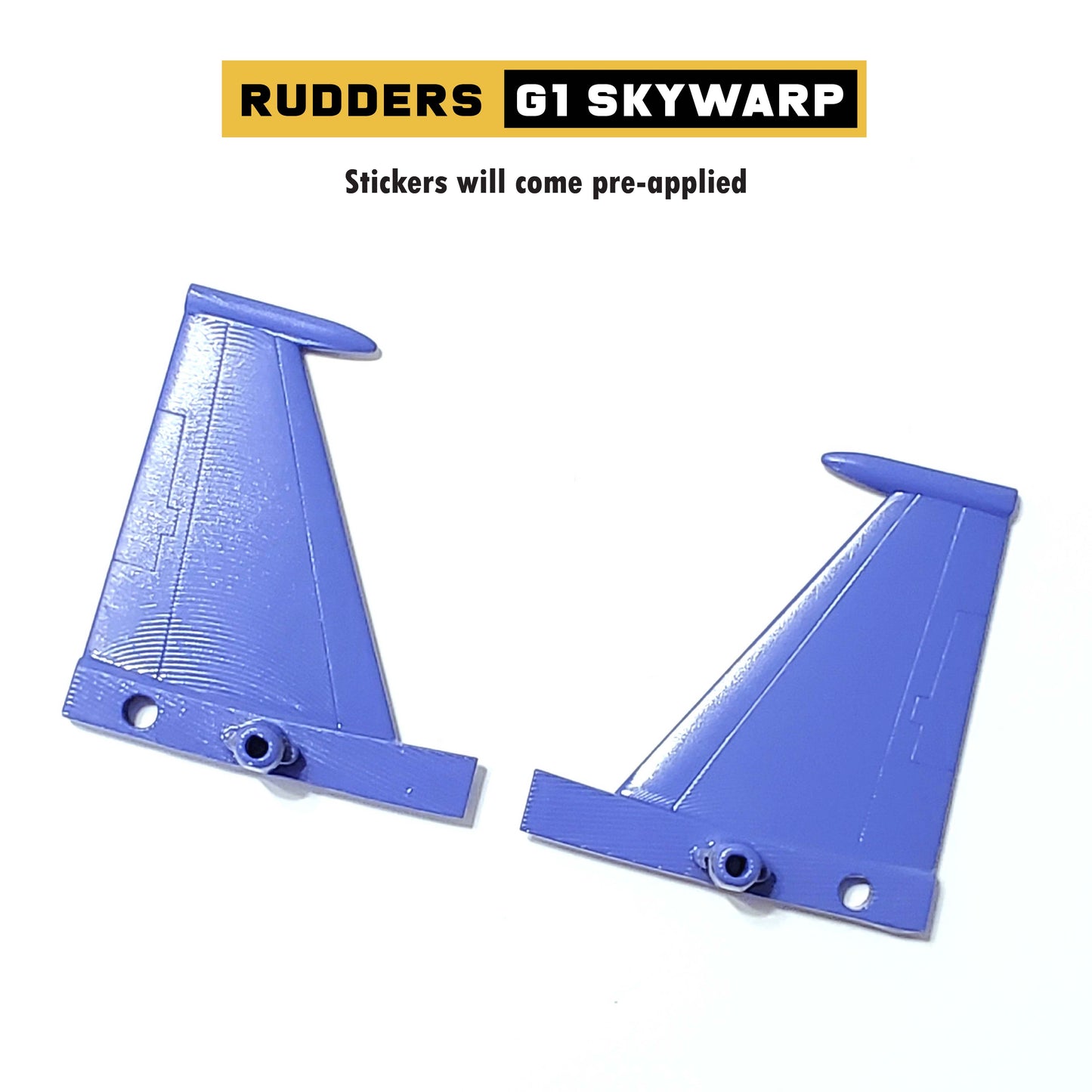Rudder Parts for G1 Skywarp