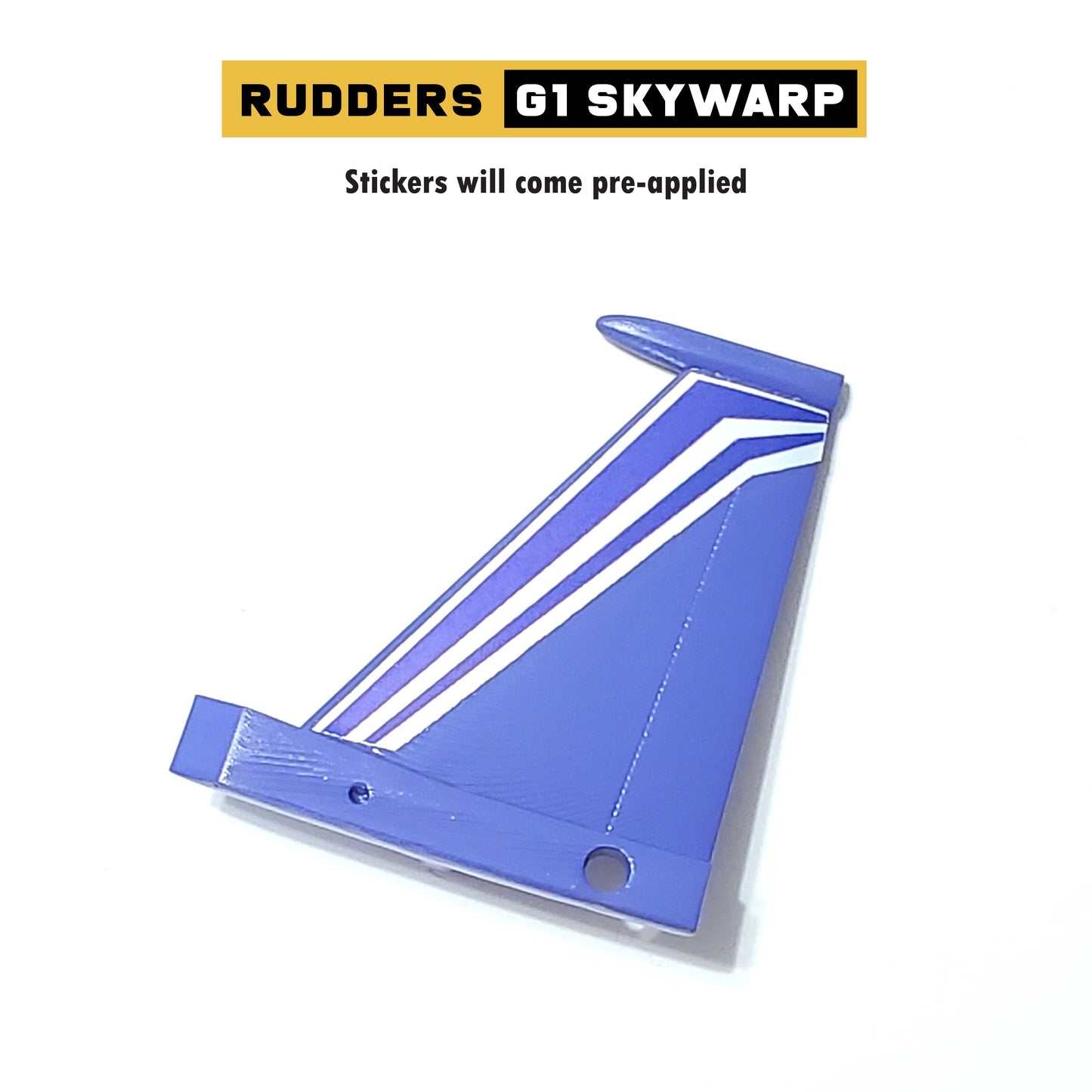 Rudder Parts for G1 Skywarp
