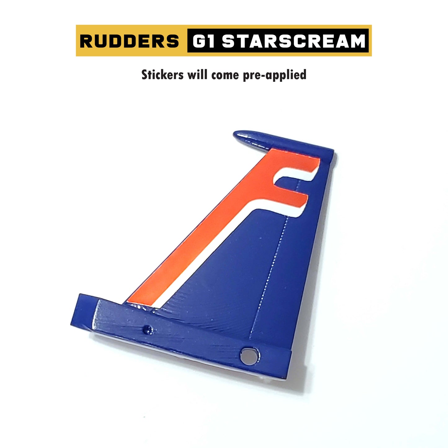 Rudder Parts for G1 Starscream