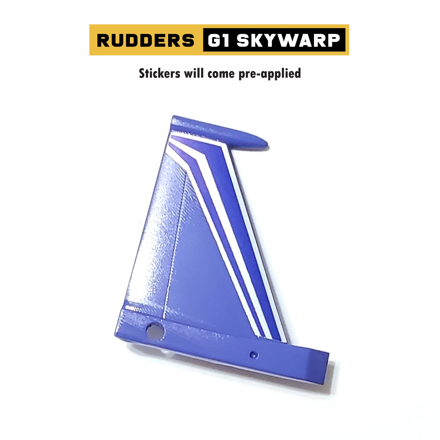 Rudder Parts for G1 Skywarp