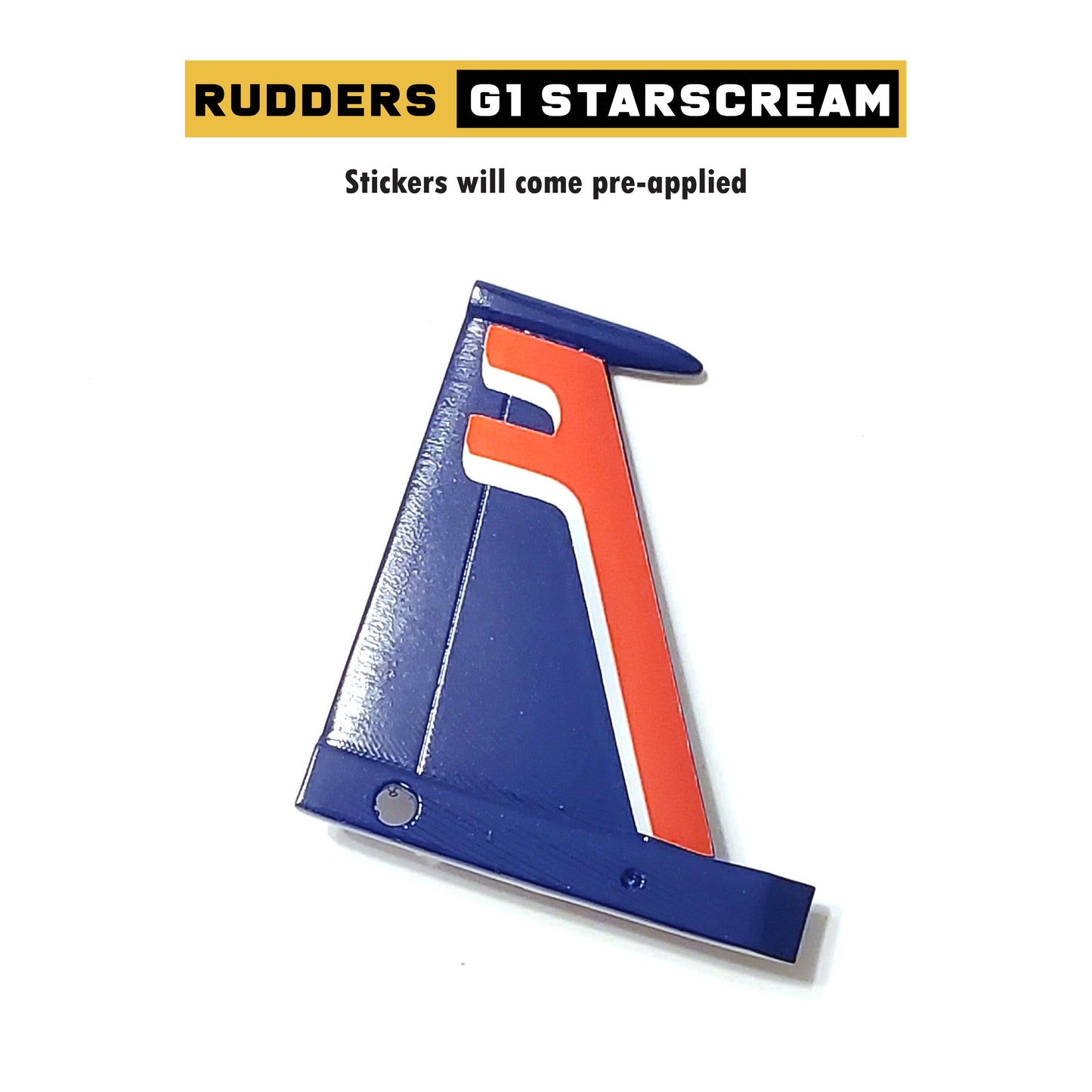 Rudder Parts for G1 Starscream