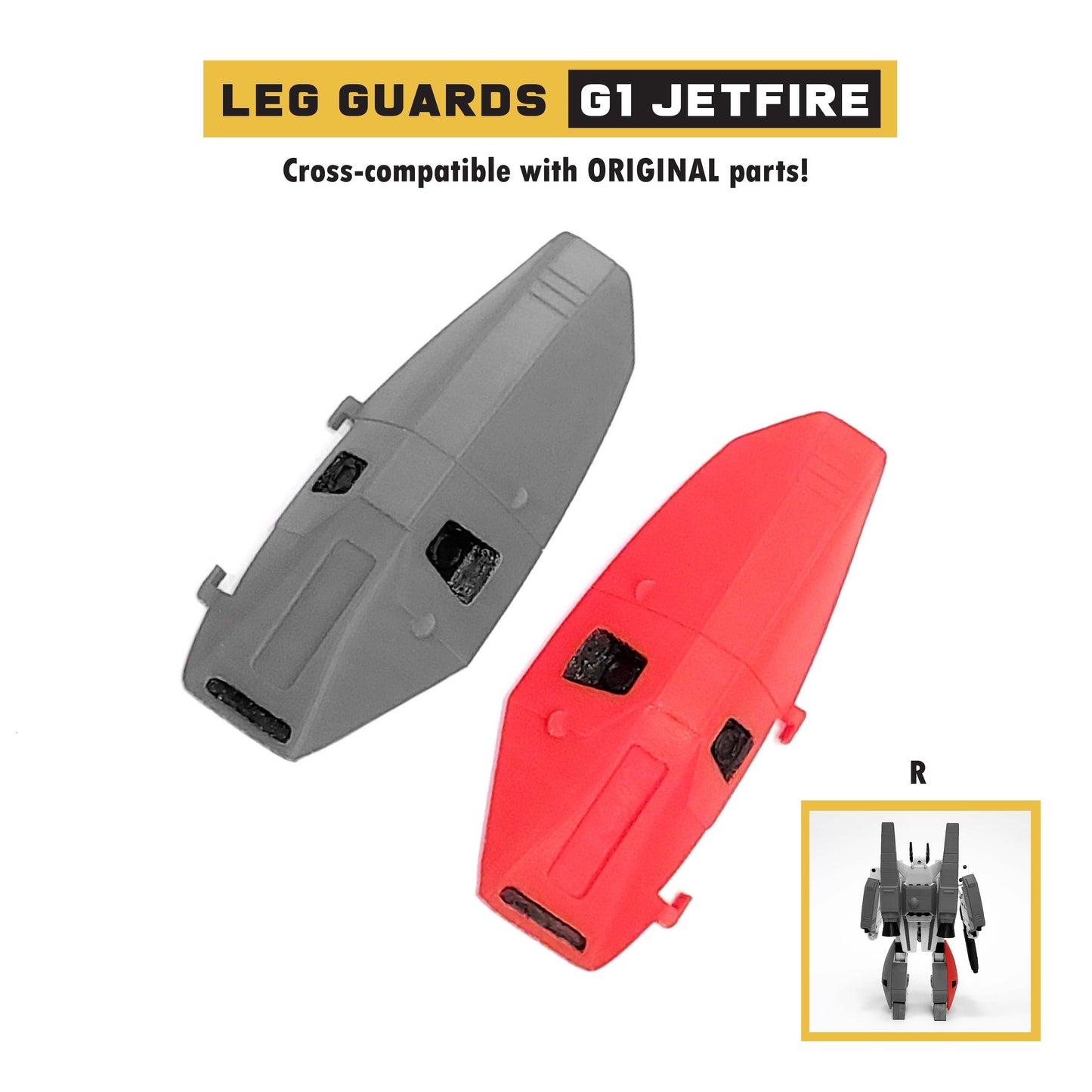 Leg Guard Parts for G1 Jetfire