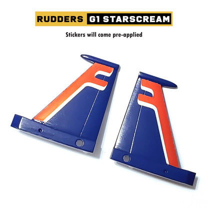 Rudder Parts for G1 Starscream