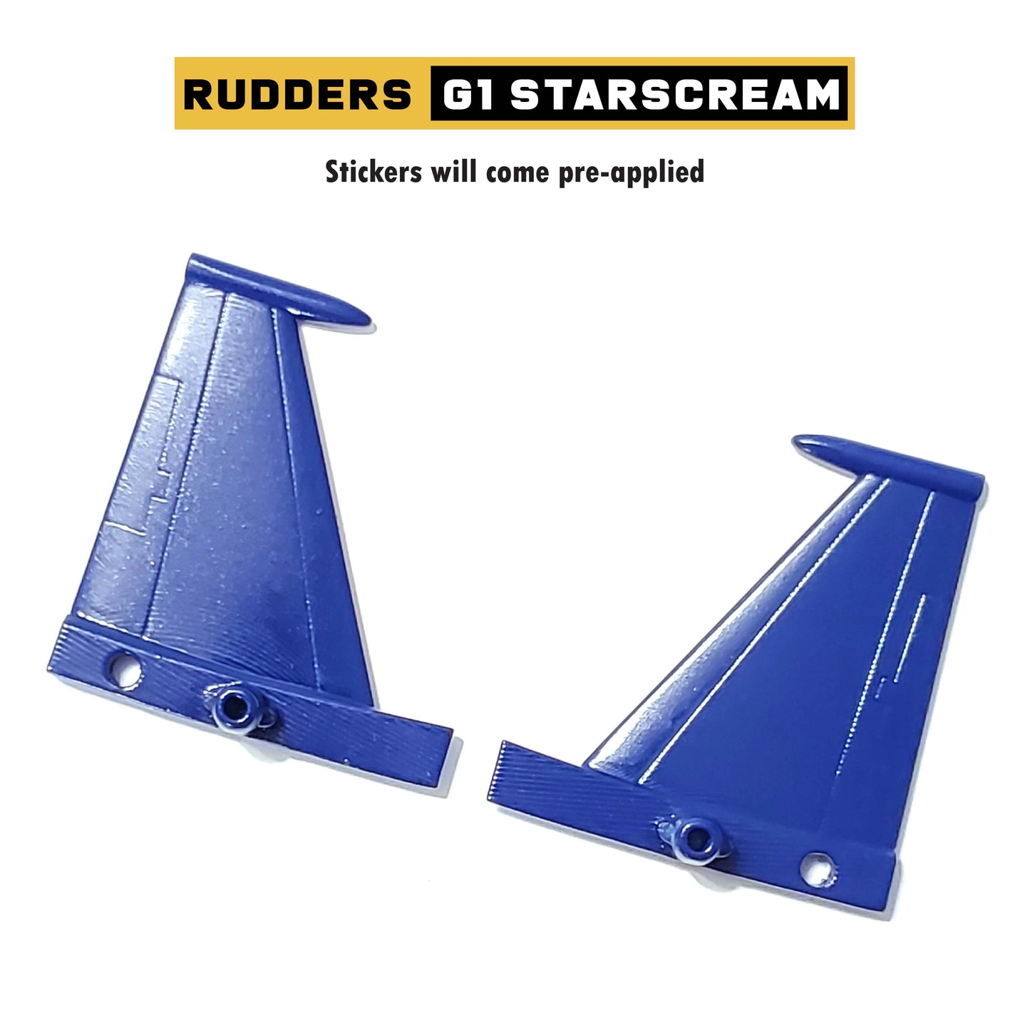 Rudder Parts for G1 Starscream